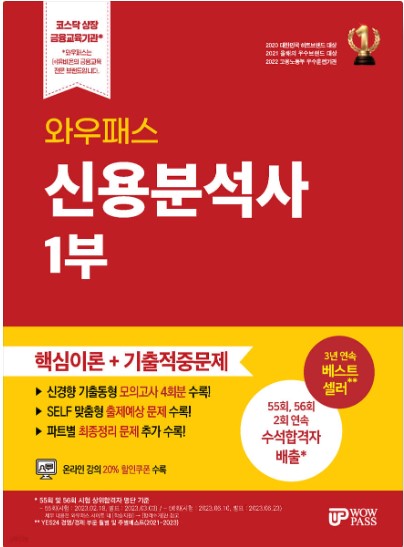 [2025~2026] 신용분석사 (1부) 핵심이론+기출적중 문제집